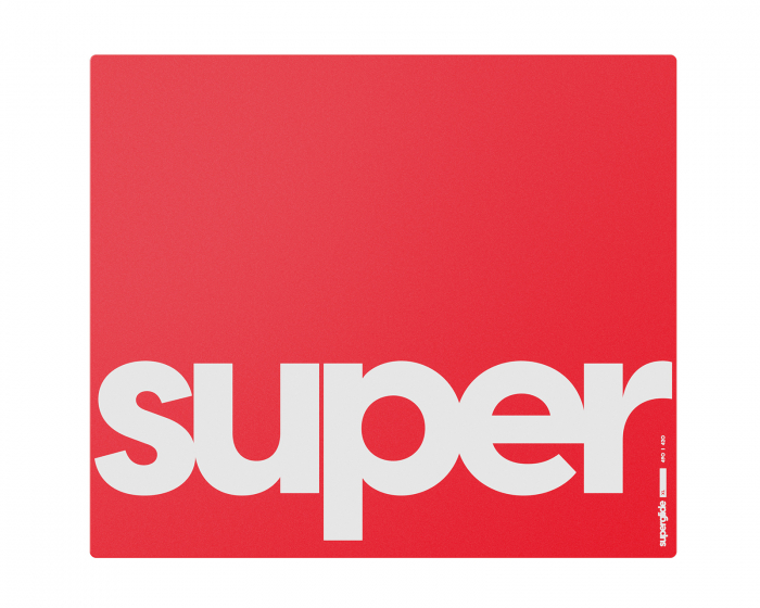 Superglide Glass Mouse Pad - XL - Red