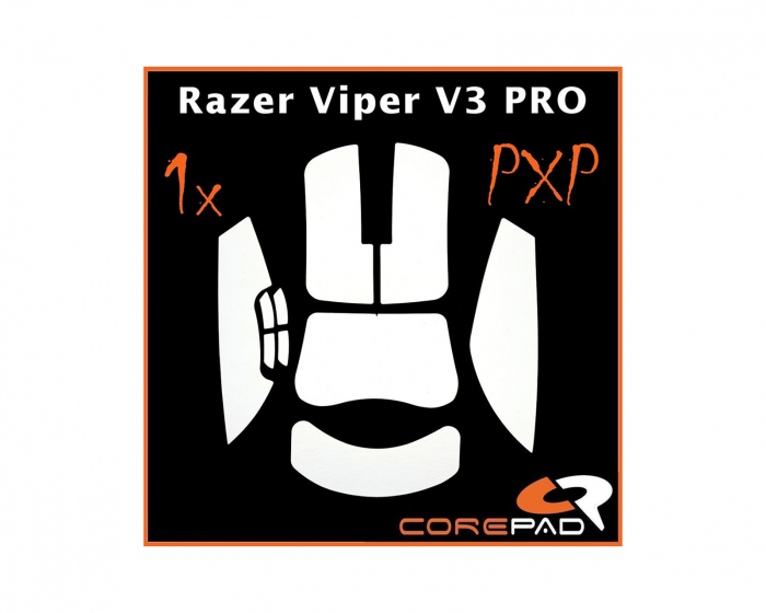 Corepad PXP Grips for Razer Viper V3 Pro - White