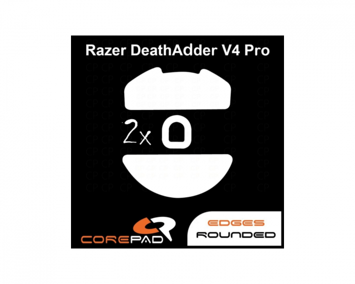 Corepad Soft Grips For Razer DeathAdder V4 PRO - Black