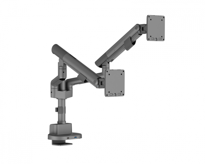 MaxMount Monitor Arm with USB-A & USB-C Ports - 2 Monitors - 17-35