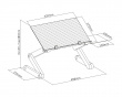 Height Adjustable Laptop Desk with Mouse Pad Side Mount