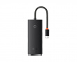 Lite Series 4-Port Type-C HUB Adapter - 25cm - Black