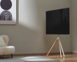 Tripod Stylish Easel Studio TV Floor Stand - White (DEMO)