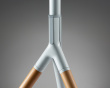 Tripod Stylish Easel Studio TV Floor Stand - White (DEMO)