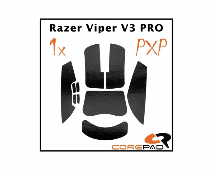 Corepad PXP Grips for Razer Viper V3 Pro - Black