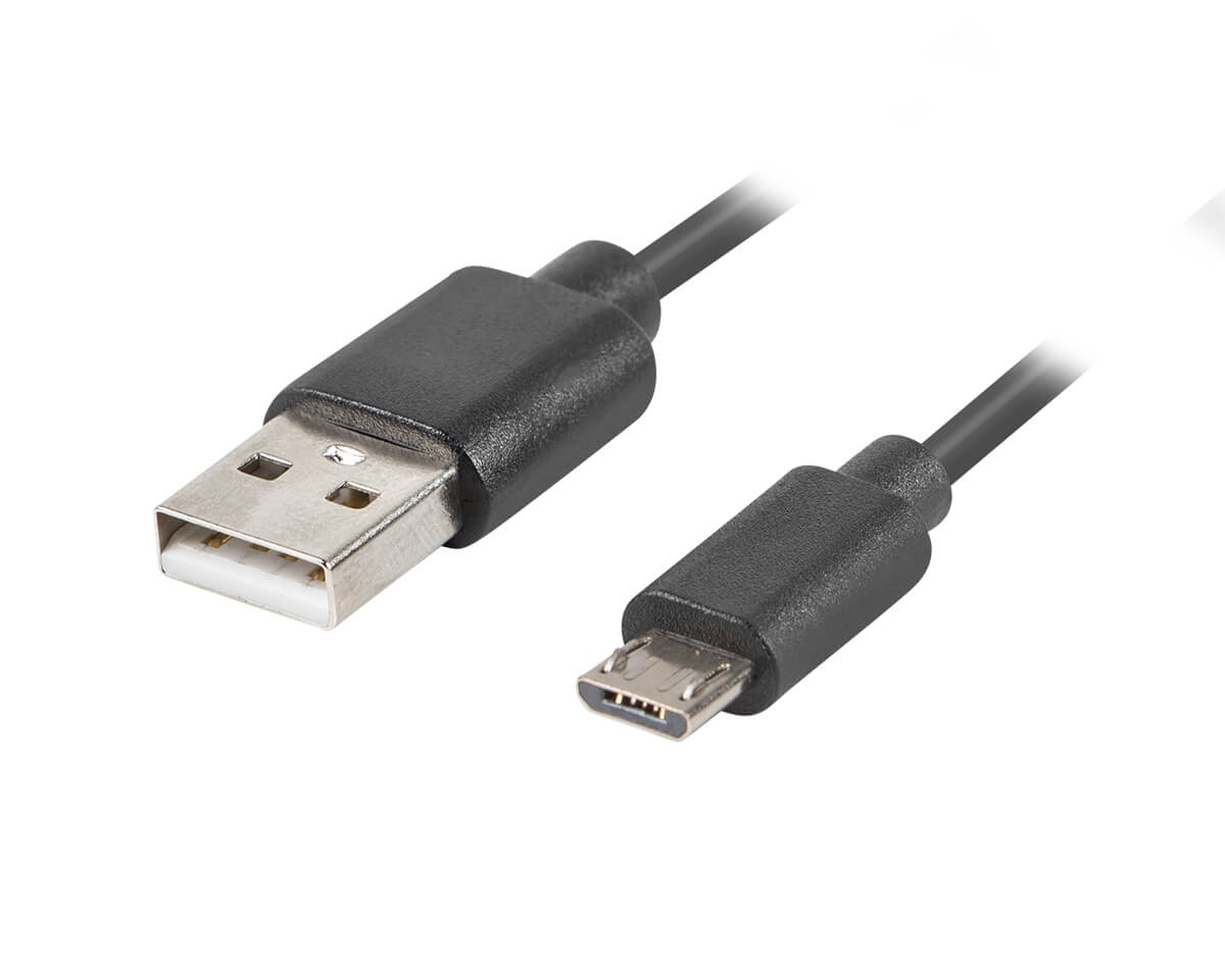 Gezichtsvermogen soep Beweren Lanberg USB 2.0 Cable MICRO-B to USB 1.8m QC 3.0 Black - MaxGaming.com
