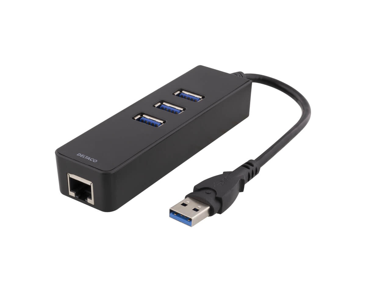 Adaptateur USB Type C HUB 3 ports USB + Lan