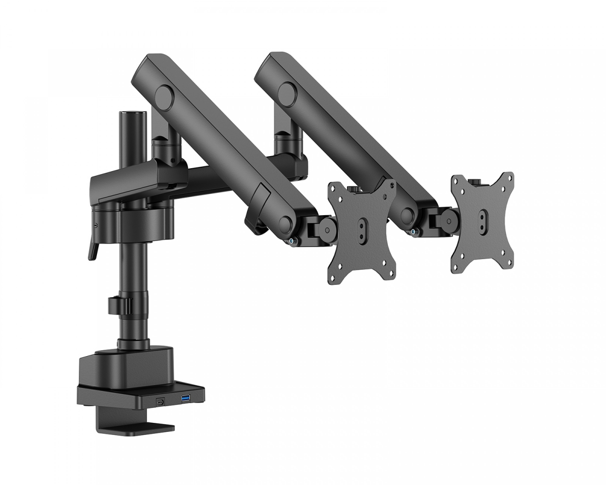 MaxMount Monitor Arm SLIM with USB 3.0-Hub - 2 Monitor 