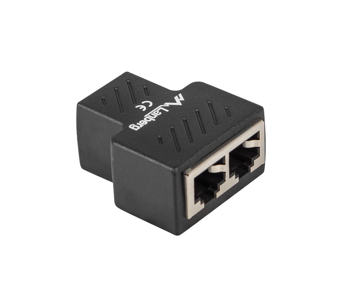 2-in-1 LAN Ethernet Network CAT5, RJ45, Splitter - Sweden PC-Phone