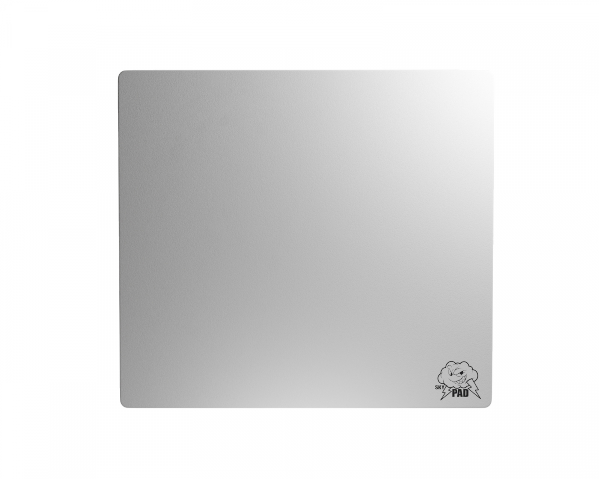 SkyPAD Tapis de souris de jeu en verre 3.0 XL avec logo Cloud, Grand tapis  de souris professionnel, 400 x 500 mm, Noir