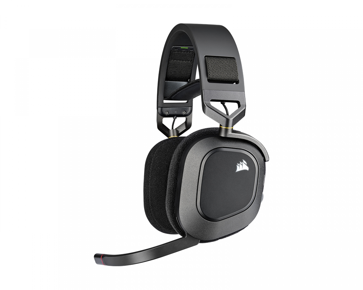 Corsair HS80 RGB Wireless Gaming Headset - Carbon - MaxGaming.com
