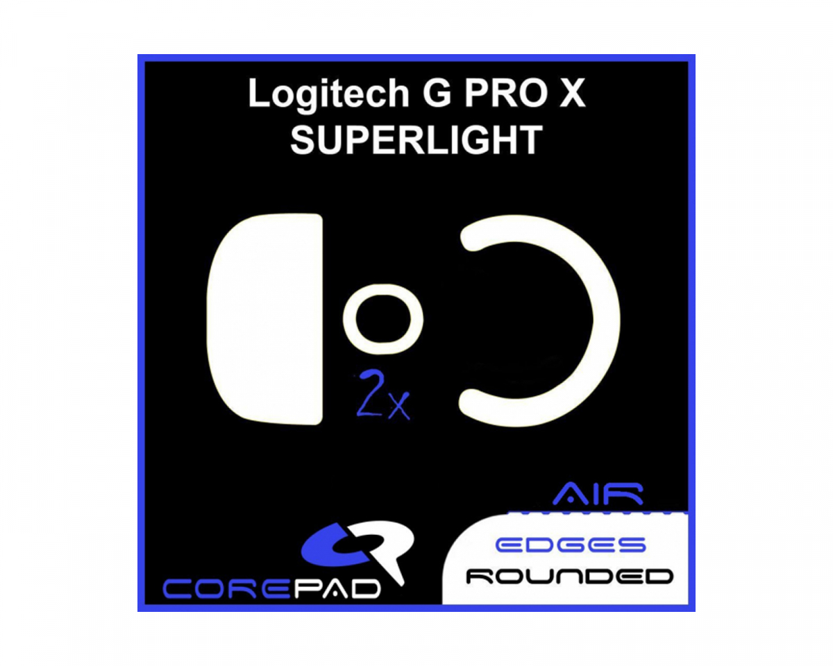 Corepad Skatez Pro 210 Pieds de Souris de Remplacement Compatible avec Logitech G Pro X Superlight 