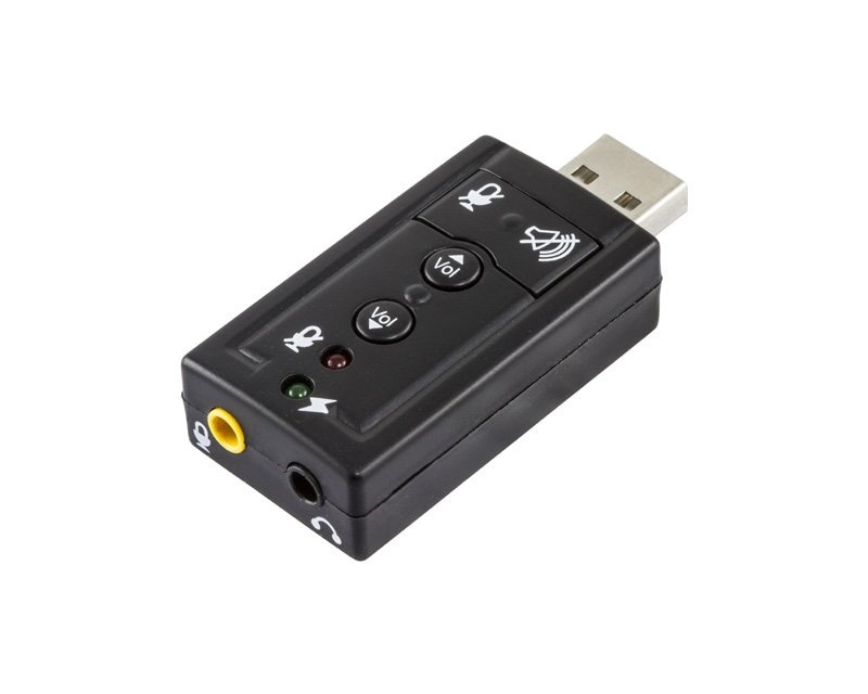 Deltaco USB Soundcard 7.1 2x 3,5mm -