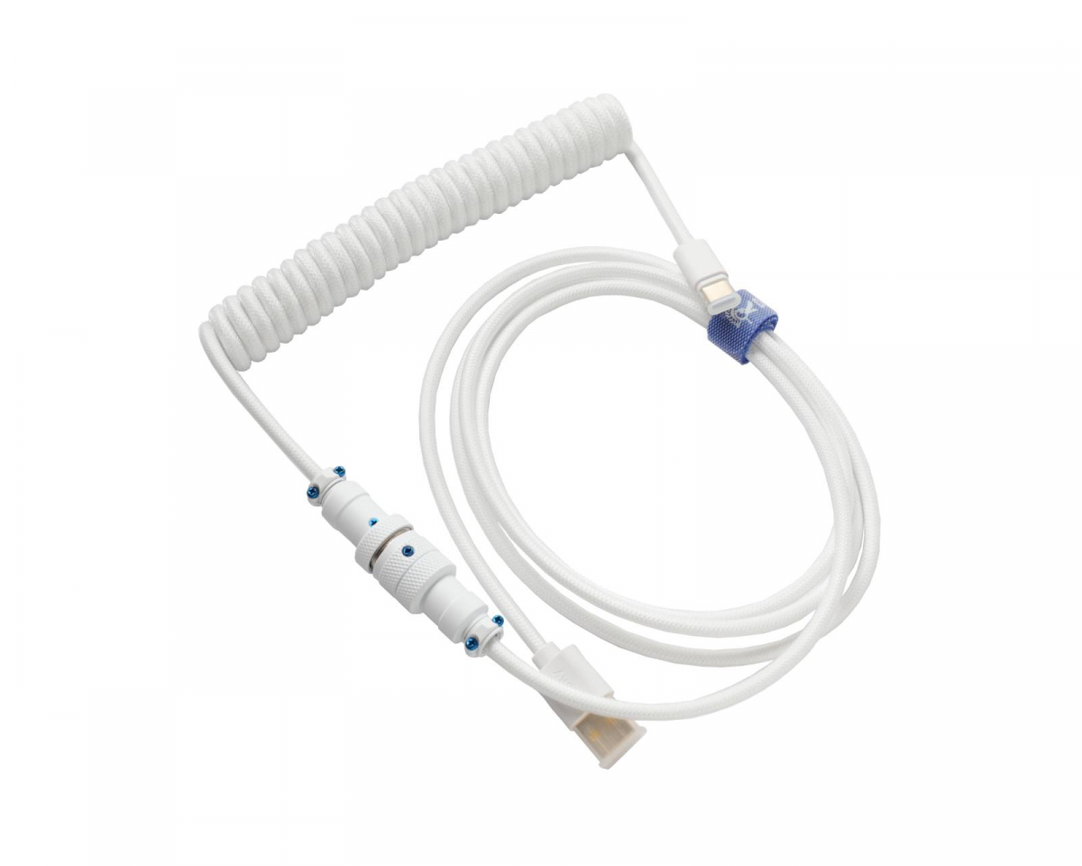 Ducky Premicord Pure White - Coiled Cable