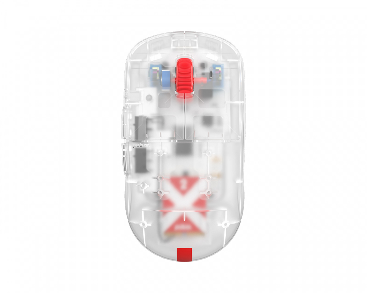 Pulsar X2 Wireless Gaming Mouse - Super Clear - MaxGaming.com