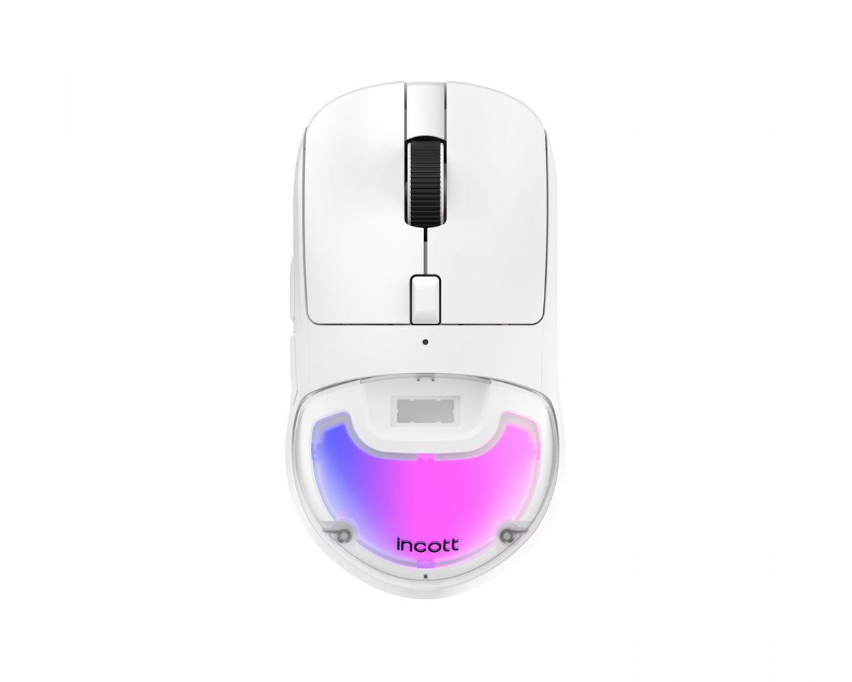 Ironcat Incott HPC02M Wireless Gaming Mouse - White - MaxGaming.com