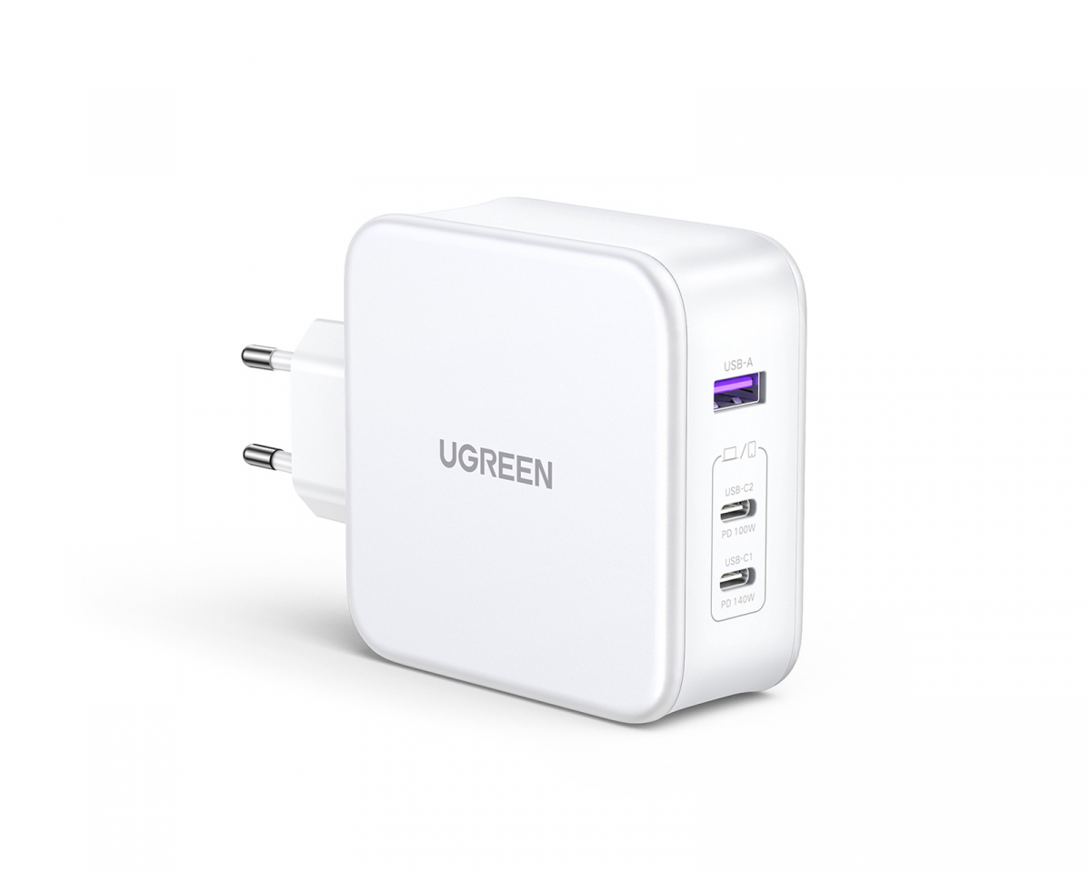 UGREEN Nexode 140W USB-C PD GaN - 3-Port Wall Charger + USB