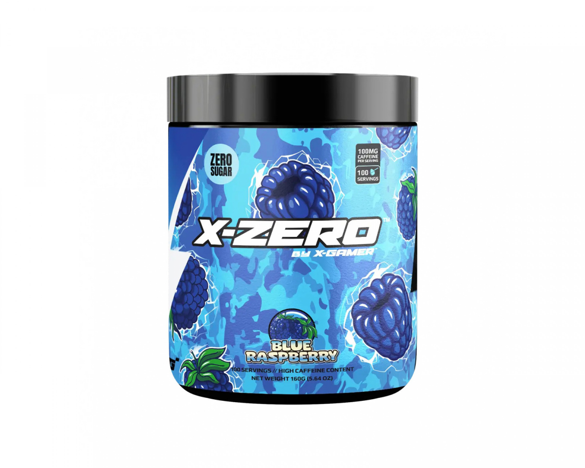 X-Gamer X-Zero Blueraspberry - 100 Servings - MaxGaming.com