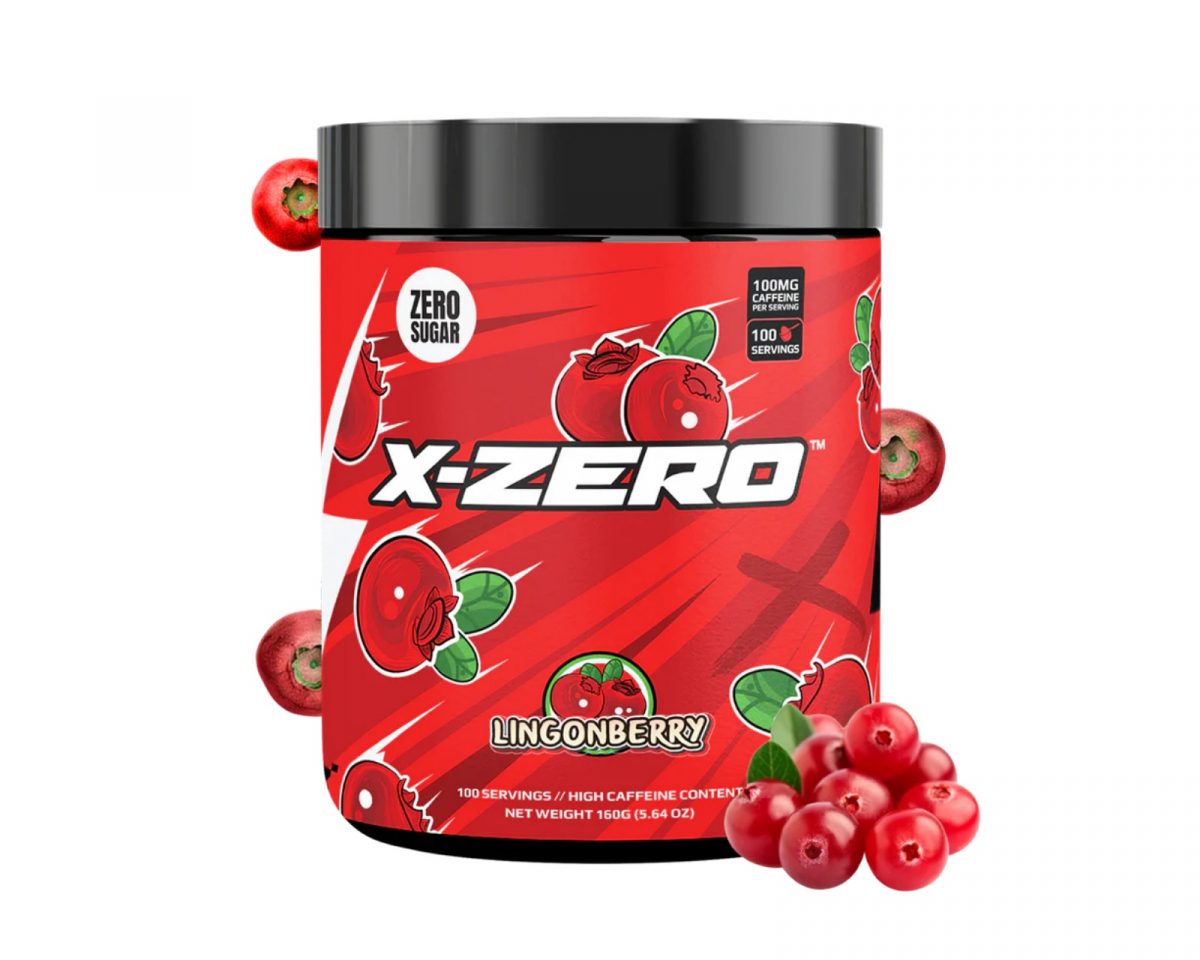 X-Gamer X-Zero Lingonberry - 100 Servings - MaxGaming.com