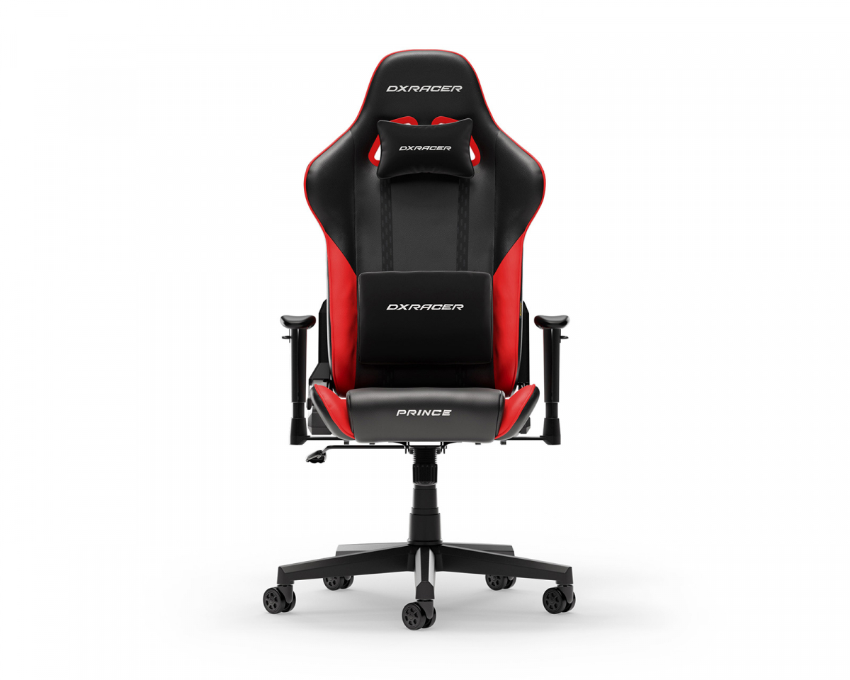 DXRacer PRINCE L Black & Red PVC Leather - MaxGaming.com