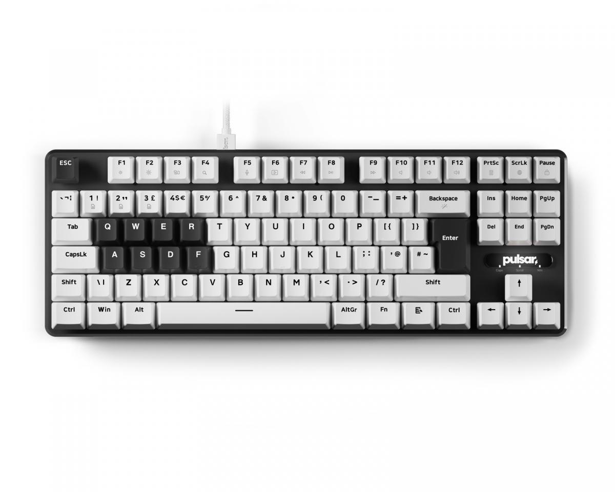 Pulsar PCMK 2 HE TKL Mechanical Keyboard ISO - White - MaxGaming.com