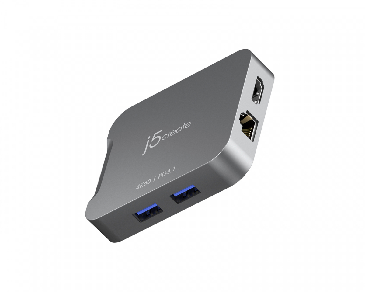 j5create 4K60 Elite USB-C Travel Adapter - MaxGaming.com