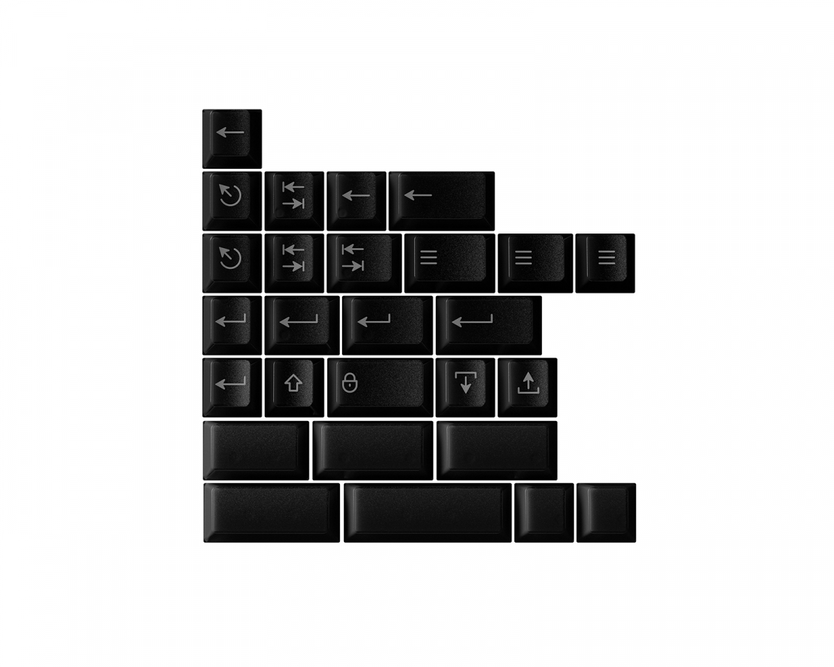 KBDfans PBTfans Retro Dark Lights R2 - 40s kit - MaxGaming.com