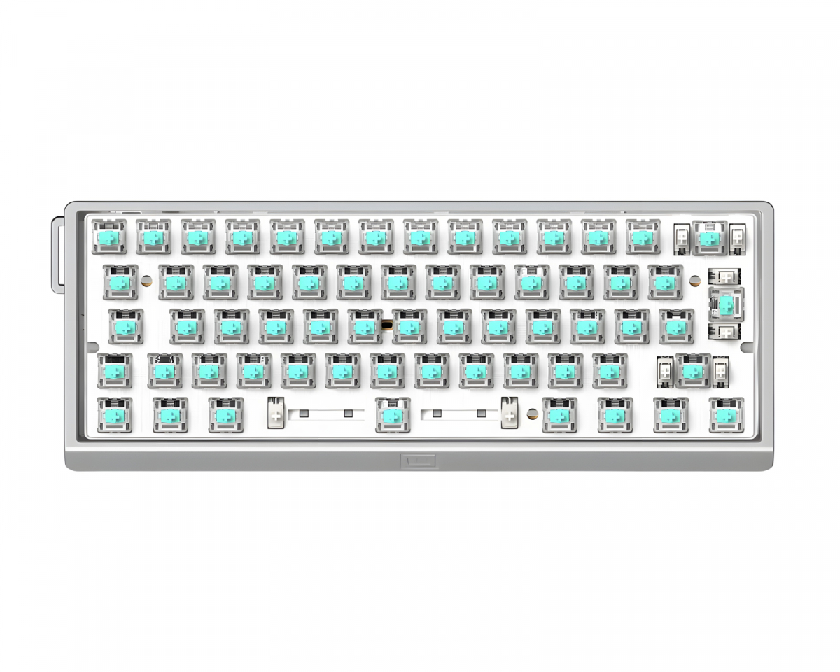 Wooting 60HE V2 Keyboard - ISO Non Split Spacebar - Silver