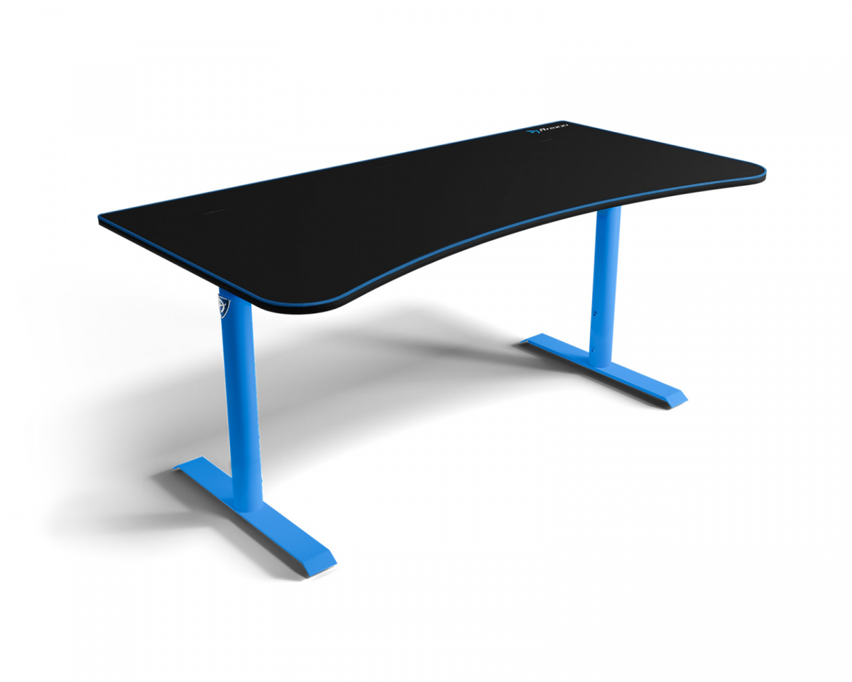 Arozzi Arena Gaming Desk - Large - Blue - MaxGaming.com