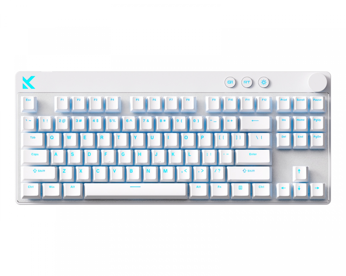 MCHOSE Mix 87 Hall Effect Magnetic Gaming Keyboard ANSI - White
