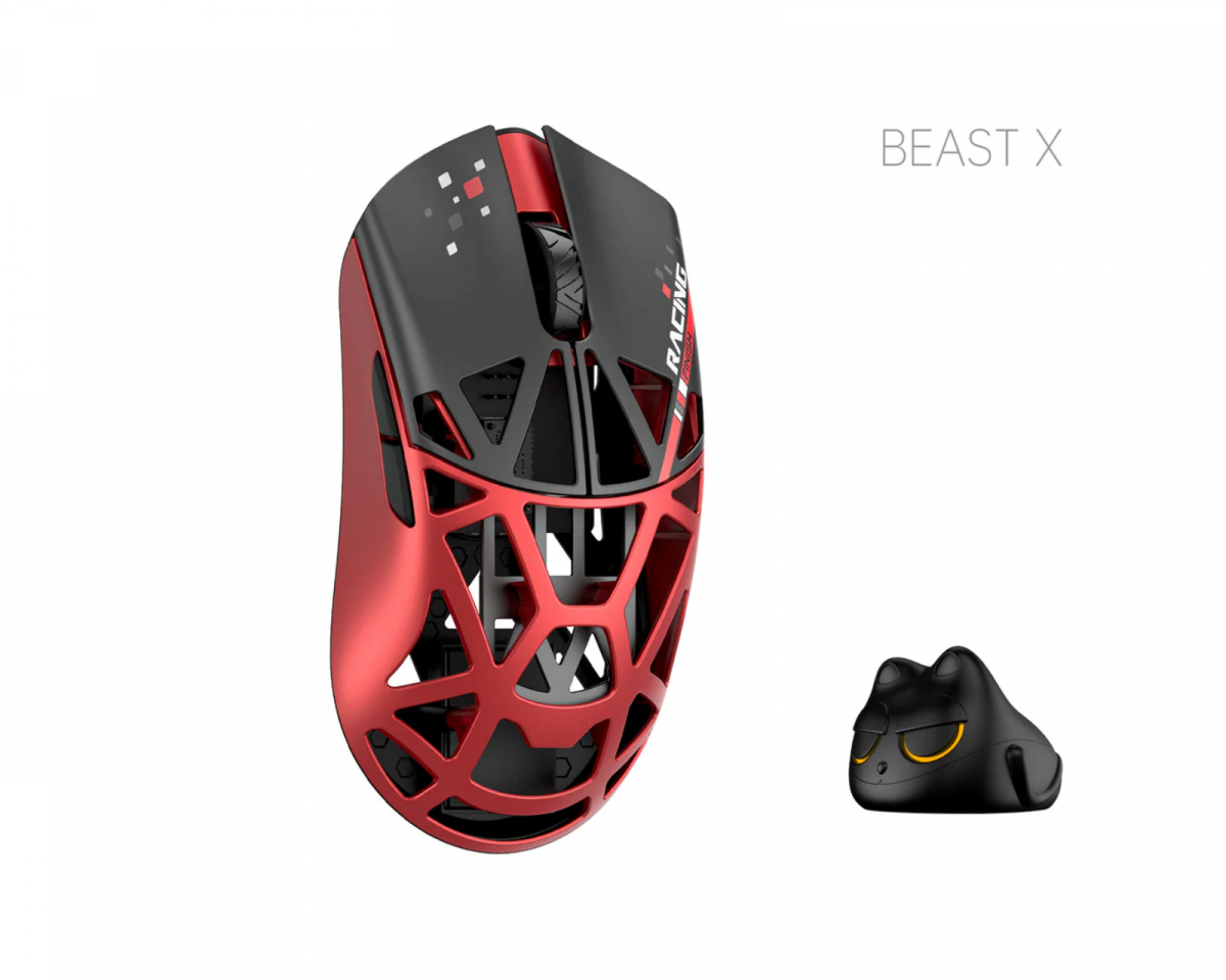 WLMOUSE beast x max redオムロンスイッチ WLMouse Beast X Pro - Red/Black [Omron Opticals] - Solid Side