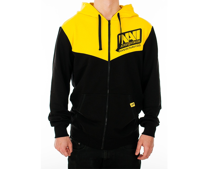 zip up hoodie yellow
