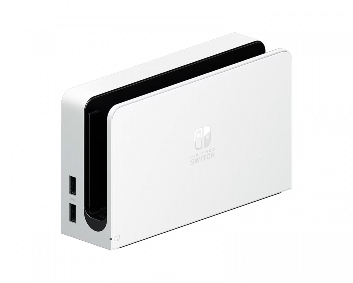 Nintendo Switch OLED Dock Set - White (Refurbished) - MaxGaming.com