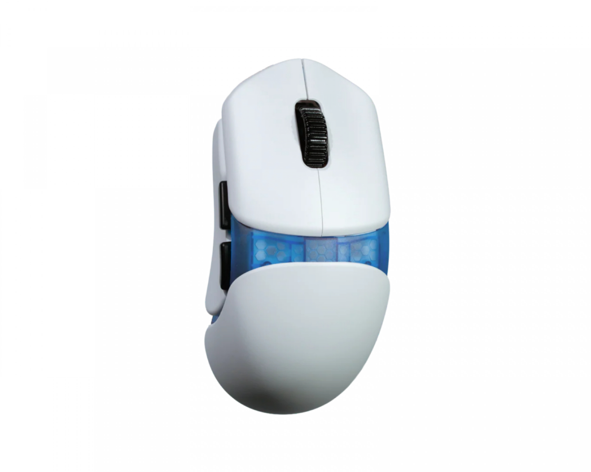 Orbital Works Pathfinder Wireless Gaming Mouse – White + Core Body – Terra Blue