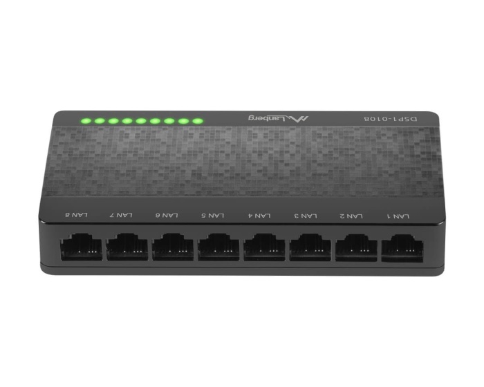 Lanberg DSP1-1008 Switch 8-portar 100/1000 Mbps