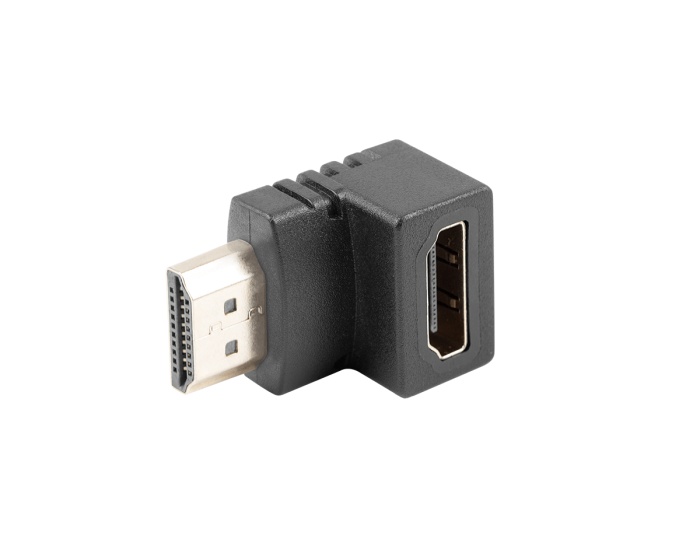 Lanberg Adapter HDMI-A(M) to HDMI-A(F) 90° DOWN