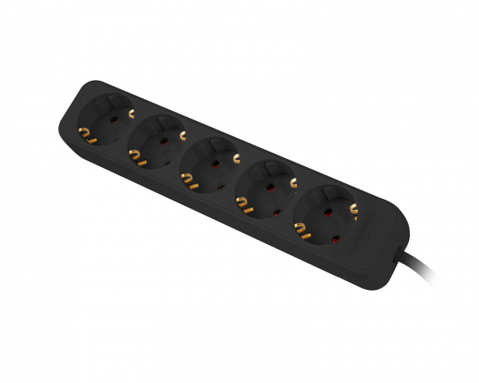 Lanberg Power Strip 5-sockets 1.5 Meter  - Black