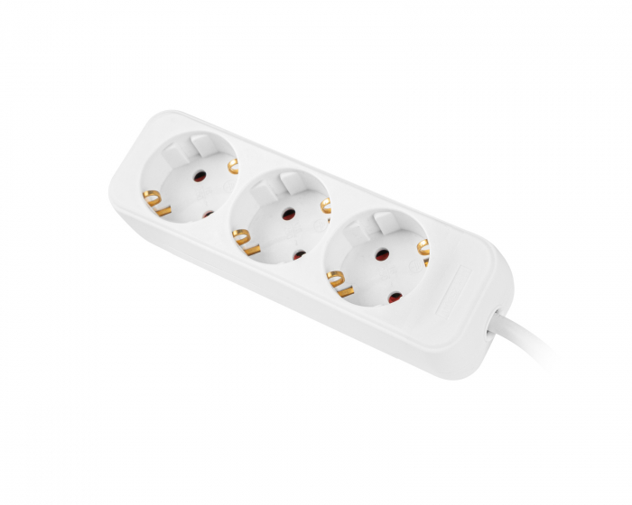 Lanberg Power Strip 3-sockets 1.5 Meter - White