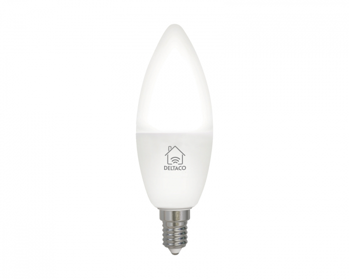 Deltaco Smart Home Smart Light E14 WiFI, White CCTC, dimmable