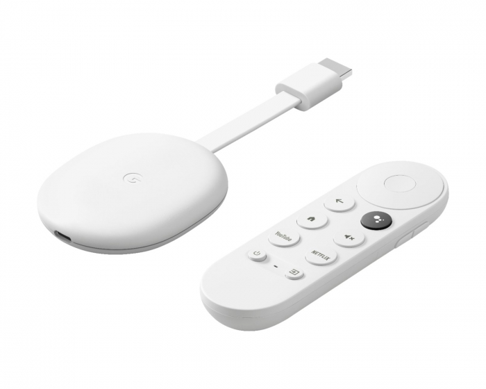 Google Chromecast with Google TV, Media-Player, 4K - White