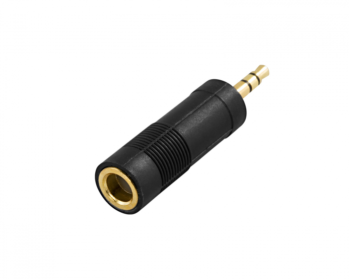 Deltaco Multimedia Adapter 6,3mm Female to 3,5mm Male