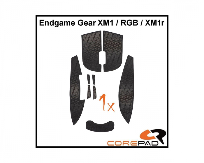 Corepad Grips for Endgame Gear XM1/XM1 RGB/XM1r/XM2w - Black