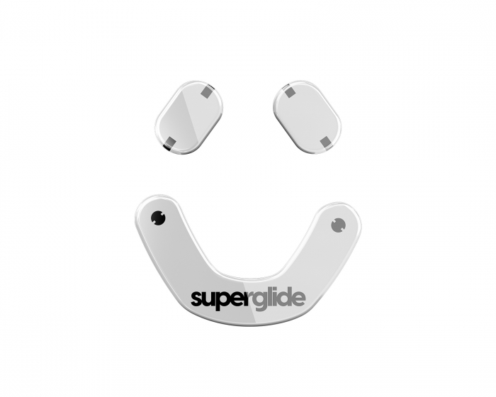 Superglide Glass Skates for SteelSeries Prime Mini Wired/Prime Mini Wireless - White