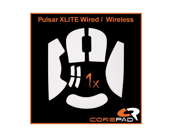 Corepad Soft Grips for Pulsar Xlite Wired/Xlite Wireless/Xlite V2 Wireless - White