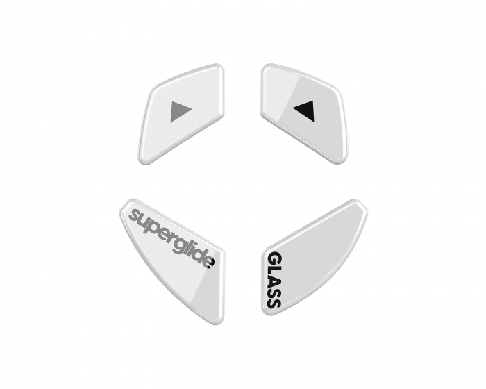 Superglide Glas Skates for Glorious Model D/Model D- - White