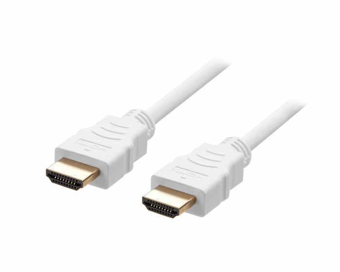 Deltaco Ultra High Speed HDMI-kabel 2.1 - White - 2m