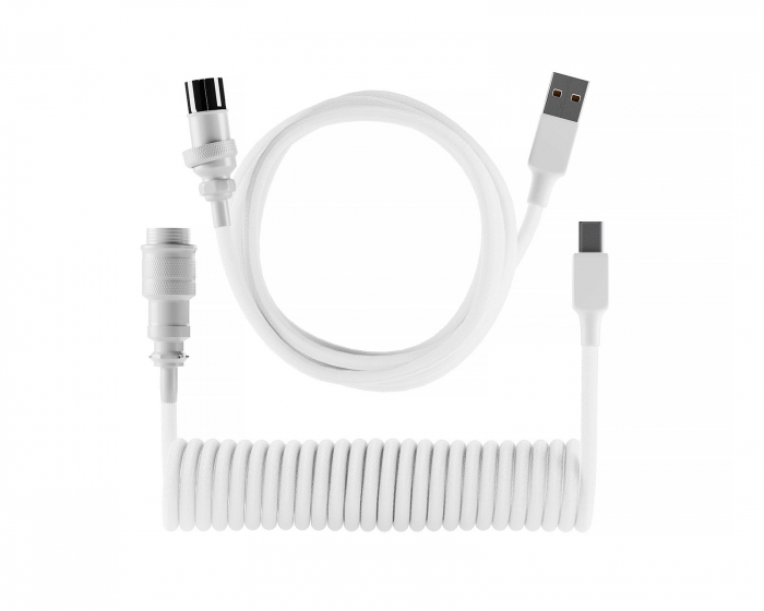 MaxMount Electroplating Aviator Coiled Cable USB-C - White 