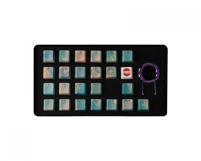 Tai-Hao 23-key Rubber Gaming Keycap-set Backlit Mark II - Green & Peach Camo