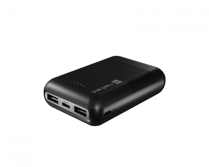 Natec Trevi Compact Powerbank 10000 mAh - Black