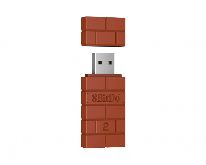 8Bitdo Wireless USB Adapter V2 - Brown